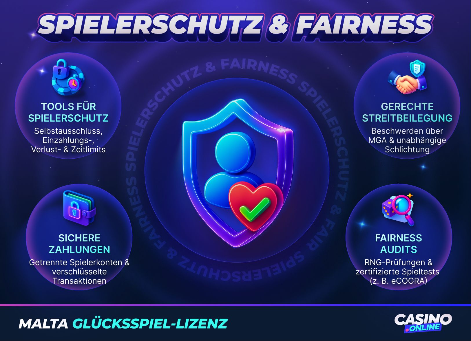 Spielerschutz & Fairness Malta Lizenz